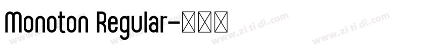 Monoton Regular字体转换 Monoton Regular字体转换